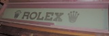 2 Piece Rolex Glass Store Display Sign