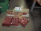 6 Boxes Red Satin And Sparkle Glass Christmas Tree Bulbs