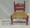 Vintage Red Painted Childs Chair