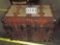 Leather/cloth Antique Trunk