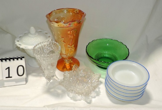 9 Piece Depression Era Glass Lot