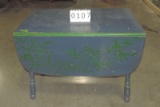 Painted Wood Drop Leaf Table
