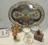 Vintage Collectible China And Metal Lot