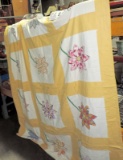 Handmade Floral Pattern Quilt