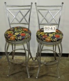 Pair Of Iron Bar Stools