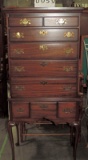 Diminutive Mahogany Highboy