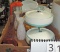 Tray Lot 50's Kitchen Plastic Bowls & Glassware