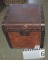 Antique Leather & Metal Banded Box