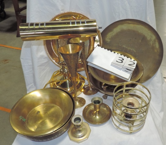 Box Lot Brass Piano Lamp