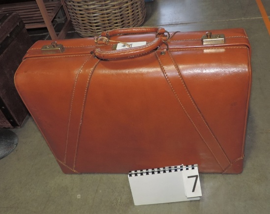 Vintage Leather Suitcase