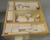 Plan Toys Wood Natural Finish Blocks In Divided Box