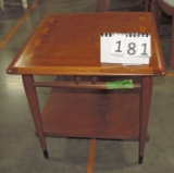Walnut Mid Century Side Table