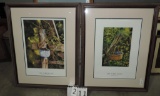 2 Color Bob Timberlake Prints In Frames