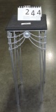 Silver Painted Iron Plant Stand