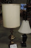 2 Vintage Table Lamps With Shades