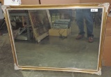 Vintage Gold & White Framed Wall Mirror