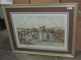 Framed Color Print Entitled 