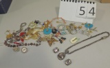 Tray Lot Costume Jewelry Butterfly Pins