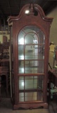 Mahogany Chippendale Style Lighted Display Cabinet