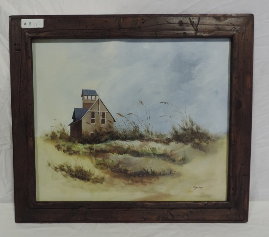 Vintage Signed Oil On Canvas Gerdas