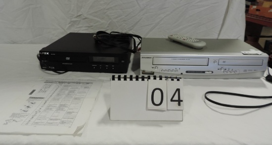 Sylvania DVD & VHS Recorder-Player And Apex DVD Player
