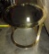 Round Brass Side Table