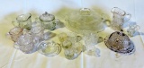 Collection Of 18 Miniature Doll Size Pressed Glass Pcs.