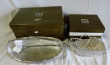 2 Christoffel France Hand Woven Silver-plate Wine Baskets