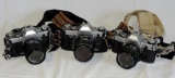 Lot Of 3 Cannon AE-1 35MM Camera's