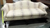 Hickory Chair Company Upholstered Camel Back Sofa