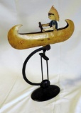 Folk Art Metal Painted Balancing Object