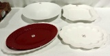 5 New Made In Portugal Ceramic Serving Bowl & Trays