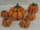 6 OlFaire Portugal Pumpkin Soup Tureens & Bowls