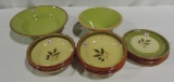 14 Pc. Set Molde Portugal Ceramic Dishes