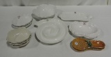 9 Made In Portugal Serving Trays & Bowls With 2 Spoon Rests