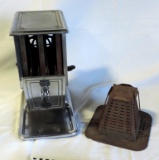 1920's Chrome Electric 2 Slice Toaster And Tin 4 Slice Toaster