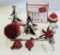 Tray Lot Christmas Accessories