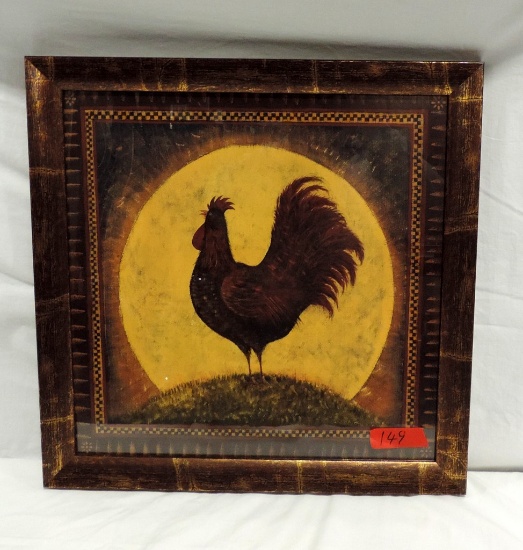 Rooster Print In Frame