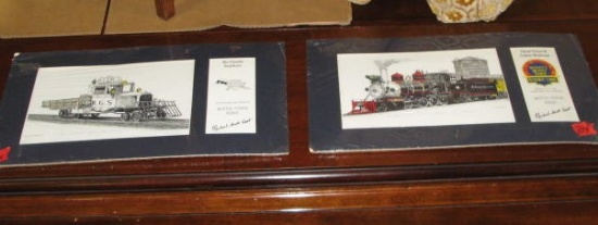 2 Michael Scott Kent Railroad Train Prints Limited Edition