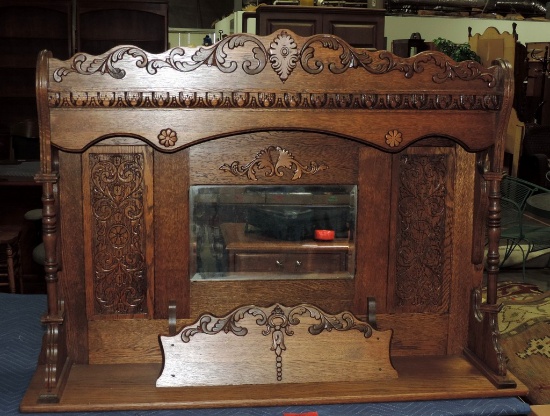 Oak Organ Wall Shelf