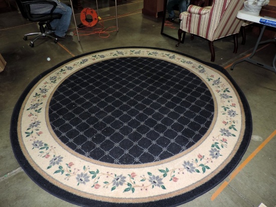 Round Machine Made Carpet