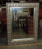 Gold Framed Beveled Wall Mirror