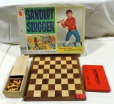 Sandlot Slugger Game, Chess Set & Bridge Game