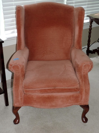 Rust Colored Wing Back Chair