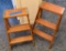 (2) Wooden Step Stools