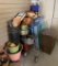 Tote and Flower Pot Lot