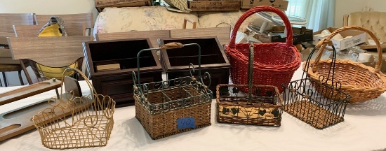 Lot of Baskets and Organizers