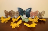 Lot of (11) 1970's Plastic Butterflies