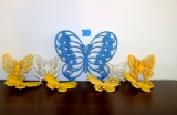 Lot of (9) 1970's Plastic Butterflies