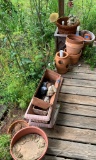 Collection of Clay and Plastic Flower Pots